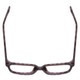 Top View of Gotham Style 254 Ladies Square Reading Glasses in Matte Grey Black Tortoise 54mm