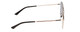 Side View of GUCCI GG0837SK-001 Unisex Classic Designer Sunglasses in Silver/Grey Smoke 57 mm