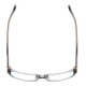 Top View of Moda Vision 2013 Unisex Rectangle Reading Glasses Blue Crystal Mosaic Black 55mm