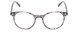 Front View of Ernest Hemingway H4908 Unisex Round Reading Glasses in Grey Crystal Marble 49 mm