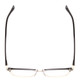 Top View of Ernest Hemingway H4904 Unisex Cateye Designer Reading Glasses in Black/Gold 55mm