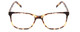 Front View of Ernest Hemingway H4905 Designer Reading Eye Glasses with Custom Cut Powered Lenses in Antique Yellow Brown Tortoise Havana Ladies Classic Full Rim Acetate 53 mm