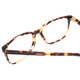 Close Up View of Ernest Hemingway H4905 Designer Reading Eye Glasses with Custom Cut Powered Lenses in Antique Yellow Brown Tortoise Havana Ladies Classic Full Rim Acetate 53 mm