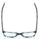 Top View of Ernest Hemingway H4905 Women Reading Glasses in Blue Auburn Tortoise Havana 53mm