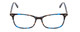 Front View of Ernest Hemingway H4808 Cateye Eyeglasses in Blue Brown Black Glitter Marble 52mm