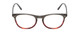 Front View of Ernest Hemingway H4812 Ladies Round Eyeglasses in Green/Amber Brown Crystal 49mm
