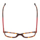 Top View of Ernest Hemingway H4815 Ladies Cateye Eyeglasses Amber Brown Tortoise Havana 52mm