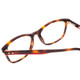 Close Up View of Ernest Hemingway H4815 Designer Reading Eye Glasses with Custom Cut Powered Lenses in Amber Brown Tortoise Havana Ladies Cateye Full Rim Acetate 52 mm