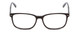 Front View of Ernest Hemingway H4817 Designer Reading Eye Glasses with Custom Cut Powered Lenses in Gloss Black Unisex Oval Full Rim Acetate 55 mm