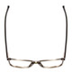 Top View of Ernest Hemingway H4817 Unisex Oval Designer Eyeglasses in Grey Black Marble 55mm