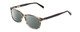 Profile View of Ernest Hemingway H4817 Designer Polarized Sunglasses with Custom Cut Smoke Grey Lenses in Grey Black Marble Crystal Unisex Oval Full Rim Acetate 55 mm