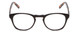 Front View of Ernest Hemingway H4829 Unisex Round Eyeglasses Black/Auburn Yellow Tortoise 48mm