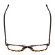 Top View of Ernest Hemingway H4831 Unisex Eyeglasses Brown Yellow Tortoise/Gloss Black 50mm
