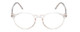 Front View of Ernest Hemingway H4835 Ladies Round Eyeglasses Clear Crystal Silver Glitter 50mm