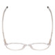 Top View of Ernest Hemingway H4835 Ladies Round Eyeglasses Clear Crystal Silver Glitter 50mm