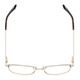 Top View of Ernest Hemingway H4837 Cateye Semi-Rimless Eyeglasses Brown Silver/Tortoise 53mm