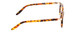 Side View of Ernest Hemingway H4838 Cateye Eyeglasses Aurburn Brown Yellow Tortoise/Gold 49mm