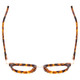 Top View of Ernest Hemingway H4838 Cateye Eyeglasses Aurburn Brown Yellow Tortoise/Gold 49mm
