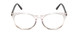 Front View of Ernest Hemingway 4839 Unisex Cateye Eyeglasses in Clear Crystal/Gloss Black 52mm