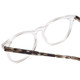 Close Up View of Ernest Hemingway 4840 Unisex Cateye Eyeglasses Crystal/Black Brown Tortoise 50mm