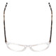 Top View of Ernest Hemingway 4840 Unisex Cateye Eyeglasses Crystal/Black Brown Tortoise 50mm