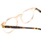 Close Up View of Ernest Hemingway H4840 Cateye Eyeglasses in Crystal Brown Glitter Tortoise 50 mm