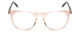 Front View of Ernest Hemingway H4840 Designer Reading Eye Glasses with Custom Cut Powered Lenses in Wheat Crystal/Brown Amber Yellow Glitter Tortoise Ladies Cateye Full Rim Acetate 50 mm