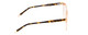 Side View of Ernest Hemingway H4840 Designer Reading Eye Glasses with Custom Cut Powered Lenses in Wheat Crystal/Brown Amber Yellow Glitter Tortoise Ladies Cateye Full Rim Acetate 50 mm