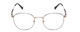 Front View of Ernest Hemingway H4841 Unisex Round Eyeglasses Silver Black Crystal Marble  50mm