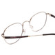 Close Up View of Ernest Hemingway H4841 Unisex Round Eyeglasses Silver Black Crystal Marble  50mm