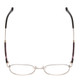 Top View of Ernest Hemingway H4841 Unisex Round Eyeglasses Silver Black Crystal Marble  50mm