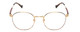 Front View of Ernest Hemingway 4841 Unisex Round Eyeglasses in Gold Brown Yellow Tortoise 50mm