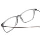 Close Up View of Ernest Hemingway H4846 Unisex Cateye Eyeglasses in Grey Crystal Black Metal 53mm