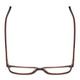 Top View of Ernest Hemingway H4848 Unisex Cateye Eyeglasses in Matte/Gloss Auburn Brown 54mm