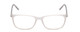 Front View of Ernest Hemingway H4848 Unisex Cateye Eyeglasses Matte/Gloss Crystal Silver 54 mm