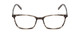 Front View of Ernest Hemingway H4849 Designer Reading Eye Glasses with Custom Cut Powered Lenses in Grey Crystal Black Glitter Stripe Unisex Rectangle Full Rim Acetate 53 mm
