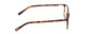 Side View of Ernest Hemingway H4849 Designer Progressive Lens Blue Light Blocking Eyeglasses in Brown Yellow Auburn Tortoise Havana Unisex Rectangle Full Rim Acetate 53 mm