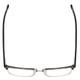 Top View of Ernest Hemingway 4850 Unisex Cateye Semi-Rimless Eyeglasses in Black Silver 58mm