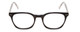 Front View of Ernest Hemingway H4851 Unisex Cateye Eyeglasses Black Clear Crystal Silver 51 mm