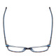Top View of Ernest Hemingway H4852 Designer Reading Eye Glasses with Custom Cut Powered Lenses in Blue Crystal Layered Yellow Brown Tortoise Havana Unisex Rectangle Full Rim Acetate 51 mm