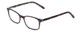 Profile View of Ernest Hemingway H4852 Designer Progressive Lens Blue Light Blocking Eyeglasses in Blue Crystal Layered Yellow Brown Tortoise Havana Unisex Rectangle Full Rim Acetate 51 mm