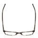 Top View of Ernest Hemingway H4852 Unisex Designer Eyeglasses Grey Black Crystal Stripe 51mm