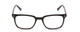 Front View of Ernest Hemingway H4854 Designer Reading Eye Glasses with Custom Cut Powered Lenses in Gloss Black Silver Studs  Unisex Cateye Full Rim Acetate 51 mm