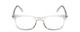 Front View of Ernest Hemingway H4854 Unisex Cateye Eyeglasses in Crystal Patterned Silver 51mm