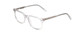 Profile View of Ernest Hemingway H4854 Designer Blue Light Blocking Eyeglasses in Clear Crystal Patterned Silver Unisex Cateye Full Rim Acetate 51 mm
