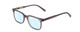 Profile View of Ernest Hemingway H4854 Designer Blue Light Blocking Eyeglasses in Grey Smoke Crystal  Unisex Cateye Full Rim Acetate 51 mm