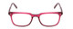 Front View of Ernest Hemingway H4854 Ladies Cateye Eyeglasses Raspberry Red Rose Crystal 51 mm