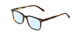 Profile View of Ernest Hemingway H4854 Designer Progressive Lens Blue Light Blocking Eyeglasses in Brown Gold Auburn Tortoise Havana Unisex Cateye Full Rim Acetate 51 mm