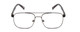 Front View of Ernest Hemingway H4856 Unisex Aviator Eyeglasses Black/Lilac Plum Tortoise 54 mm
