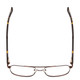 Top View of Ernest Hemingway H4856 Unisex Aviator Eyeglasses Brown/Brown Gold Tortoise 54 mm